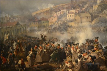 ピーター・フォン・ヘス Painting - スモレンスクの戦い ナポレオンのロシア侵攻 ピーター・フォン・ヘス 歴史的戦争